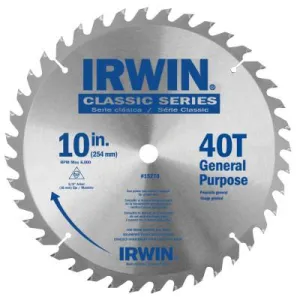 Stanley® Products Carbide-Tipped Circular Saw Blades, 10 in, 40 Teeth, 15270