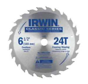 Stanley® Products Carbide-Tipped Circular Saw Blades, 6 1/2 in, 24 Teeth, 15120
