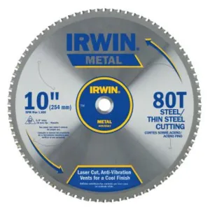 Stanley® Products Metal Cutting Blades, 10 in, 80 Teeth, 4935561