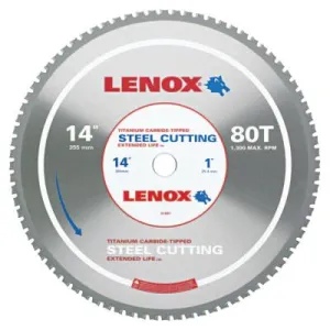 Stanley® Products Metal Cutting Circular Saw Blades, 14 in, 80 Teeth, Steel, 21891ST140080CT