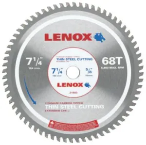 Stanley® Products Metal Cutting Circular Saw Blades, 7 1/4 in, 68 Teeth, 21883TS714068CT