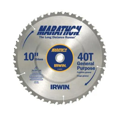 Stanley® Products Miter/Table Saw Blades, 10 in, 40 Teeth, 5/Pk, 24070