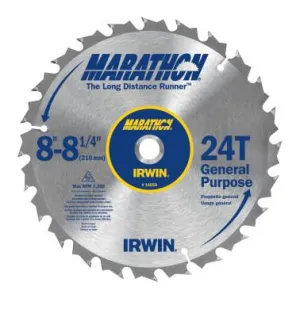 Stanley® Products Miter/Table Saw Blades, 8 1/4 in, 24 Teeth, 14050