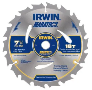 Stanley® Products Portable Corded Circular Saw Blades, 7 1/4 in, 18 Teeth, Bulk, 24028