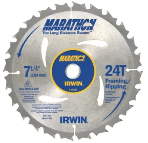 Stanley® Products Portable Corded Circular Saw Blades, 7 1/4 in, 24 Teeth, Anti-Friction, Bulk, 24130