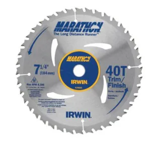 Stanley® Products Portable Corded Circular Saw Blades, 7 1/4 in, 40 Teeth, Bulk, 24031