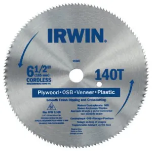 Stanley® Products Steel Circular Saw Blades, 6 1/2 in, 140 Teeth, 11820