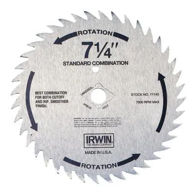Stanley® Products Steel Circular Saw Blades, 7 1/4 in, 60 Teeth, 11240