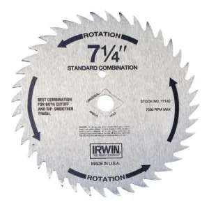 Stanley® Products Steel Circular Saw Blades, 7 1/4 in, 60 Teeth, 11240