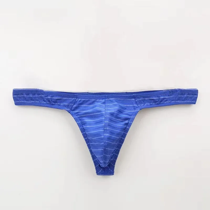 Striped Thongs for Men (4-Pack) JEWYEE C901