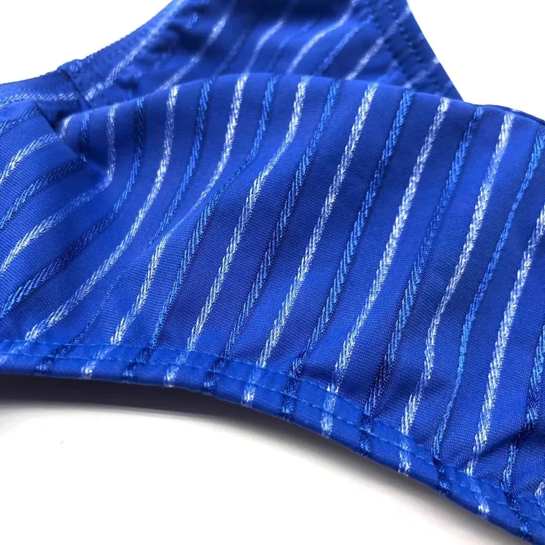 Striped Thongs for Men (4-Pack) JEWYEE C901