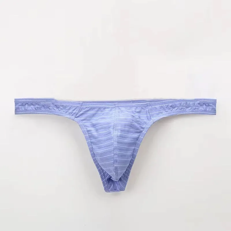 Striped Thongs for Men (4-Pack) JEWYEE C901