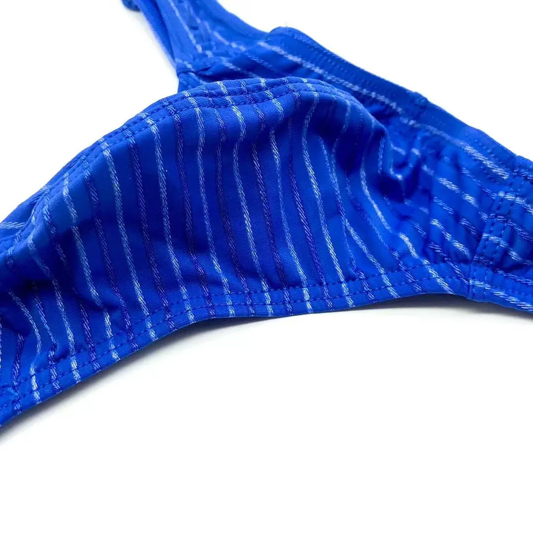 Striped Thongs for Men (4-Pack) JEWYEE C901