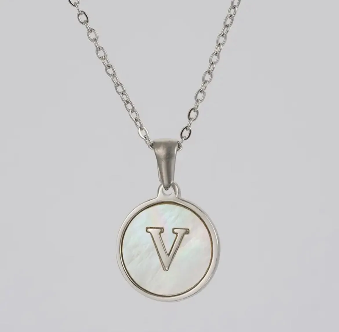 Sun Letter Pendant Necklace