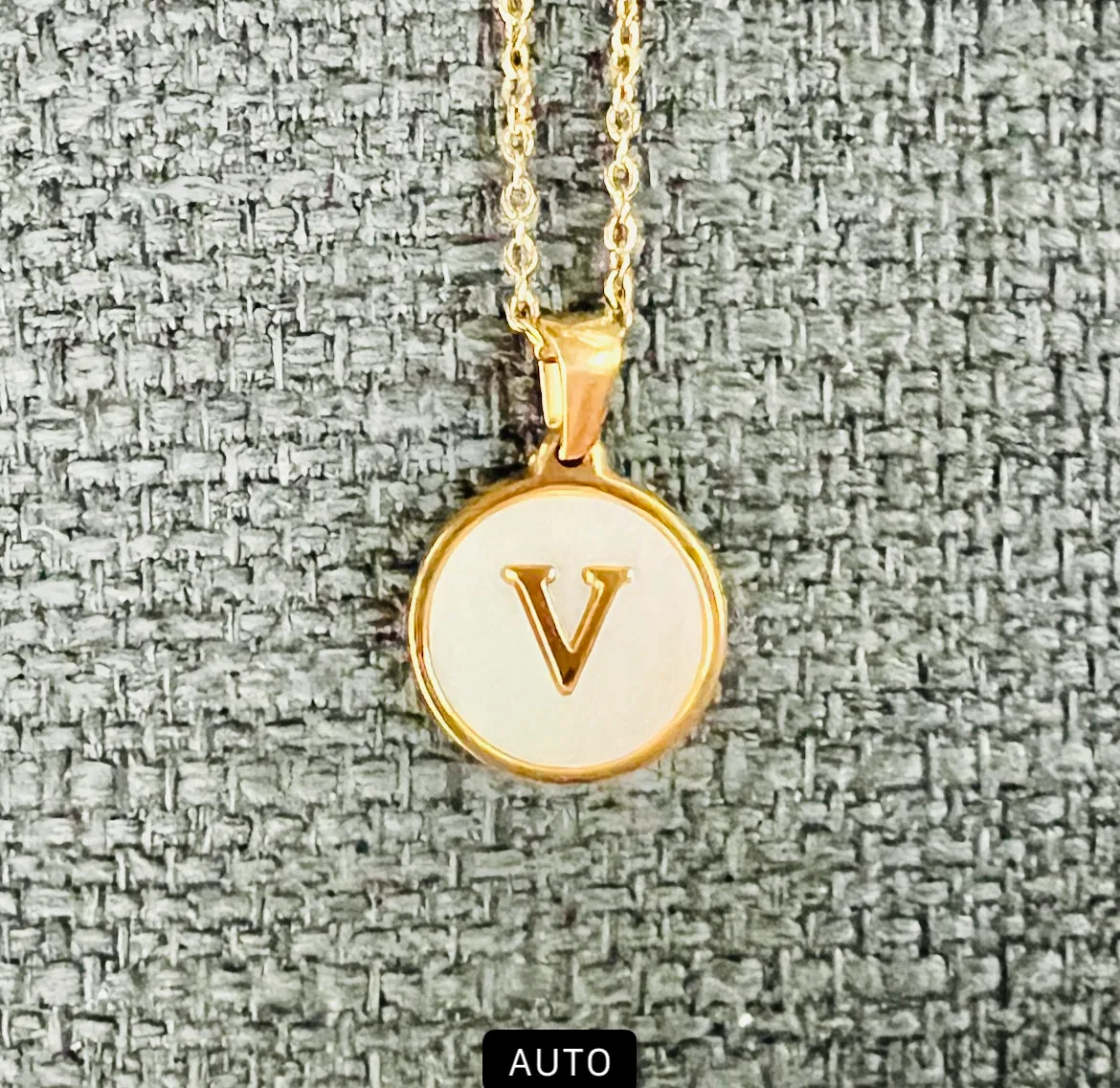 Sun Letter Pendant Necklace