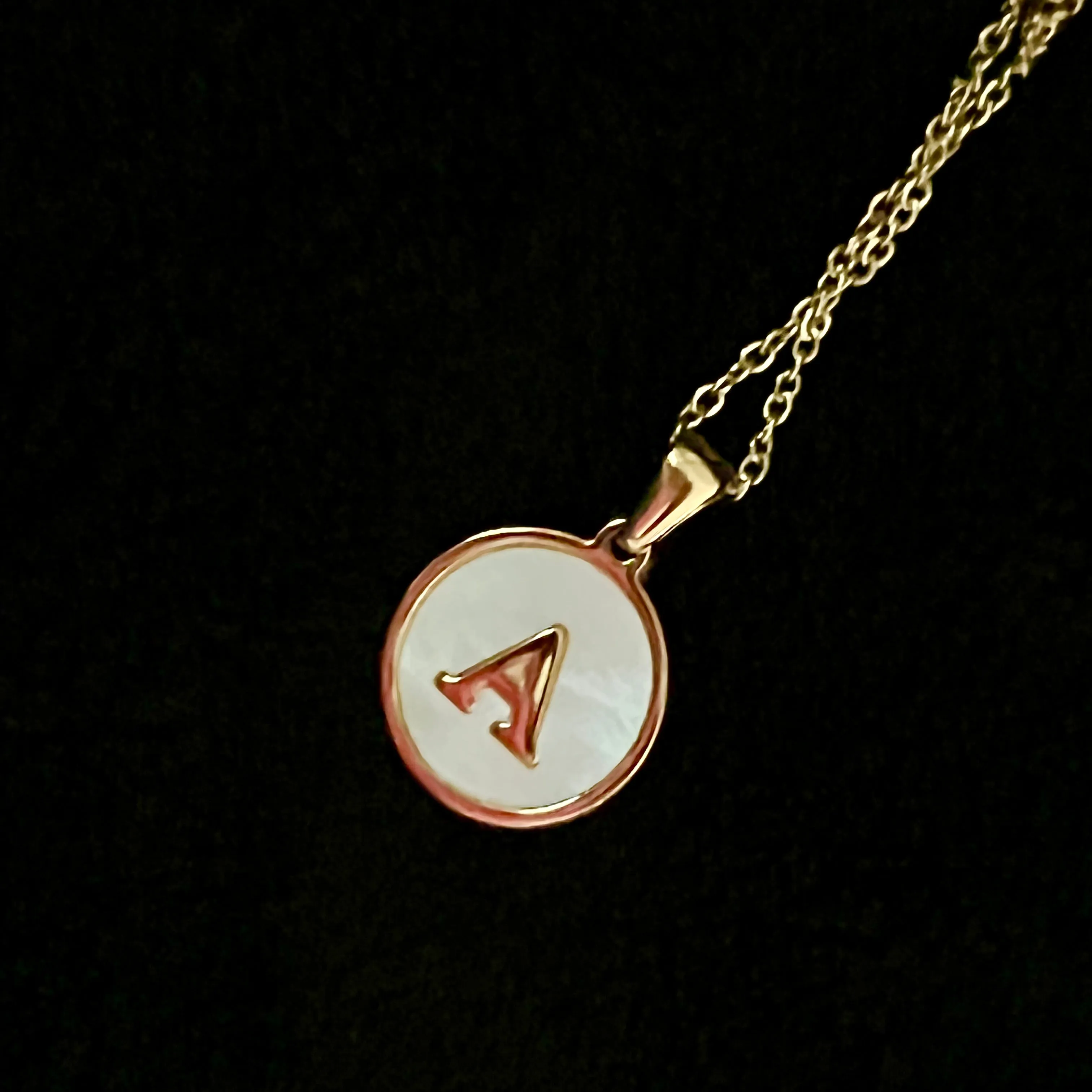 Sun Letter Pendant Necklace