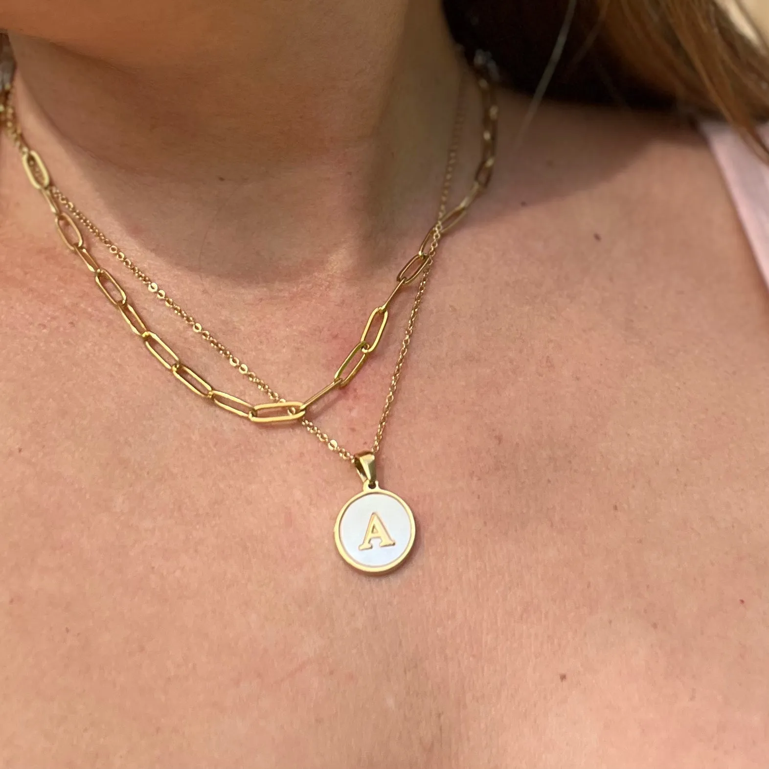 Sun Letter Pendant Necklace