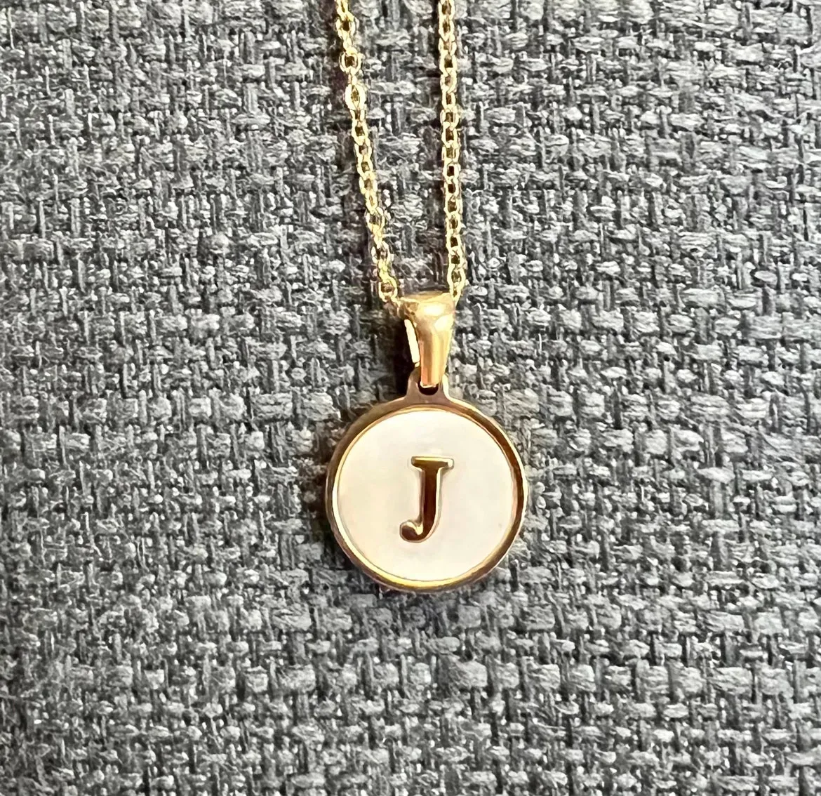 Sun Letter Pendant Necklace