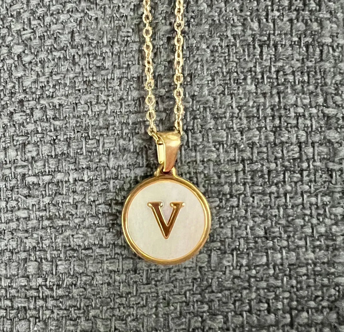 Sun Letter Pendant Necklace