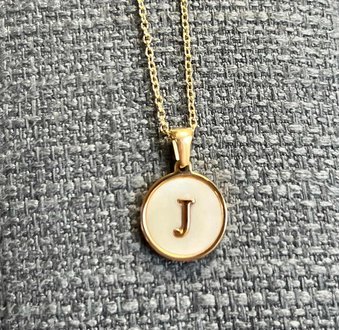 Sun Letter Pendant Necklace