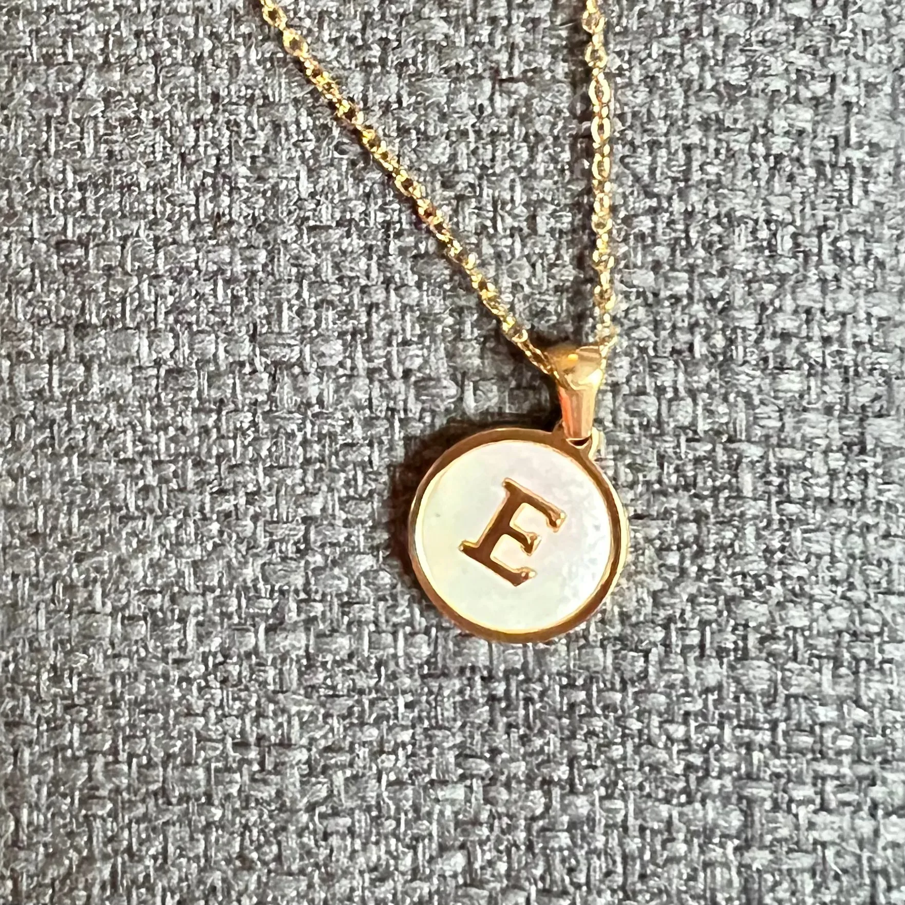 Sun Letter Pendant Necklace