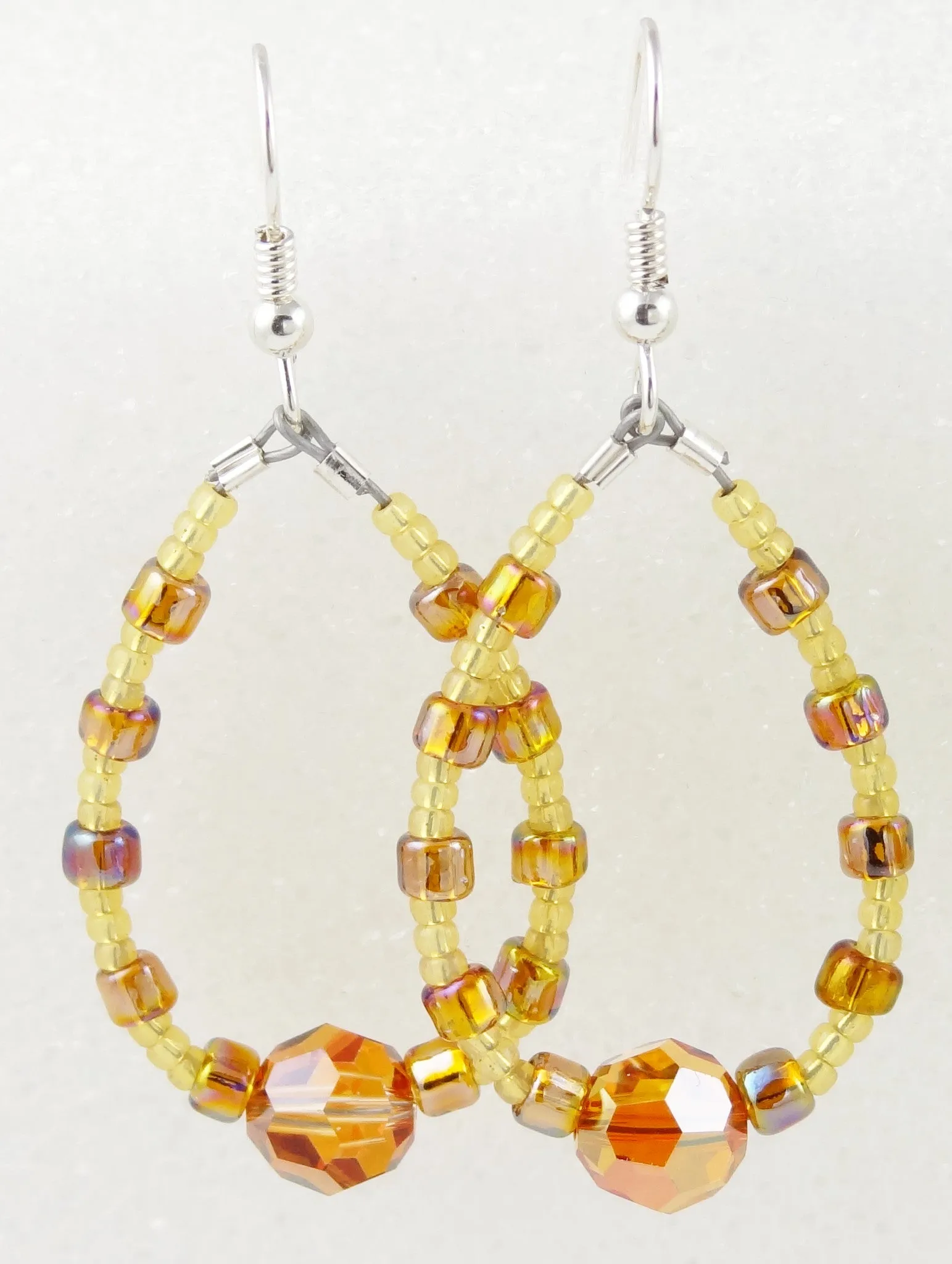 Swingy Loop Earrings - Gold & Copper