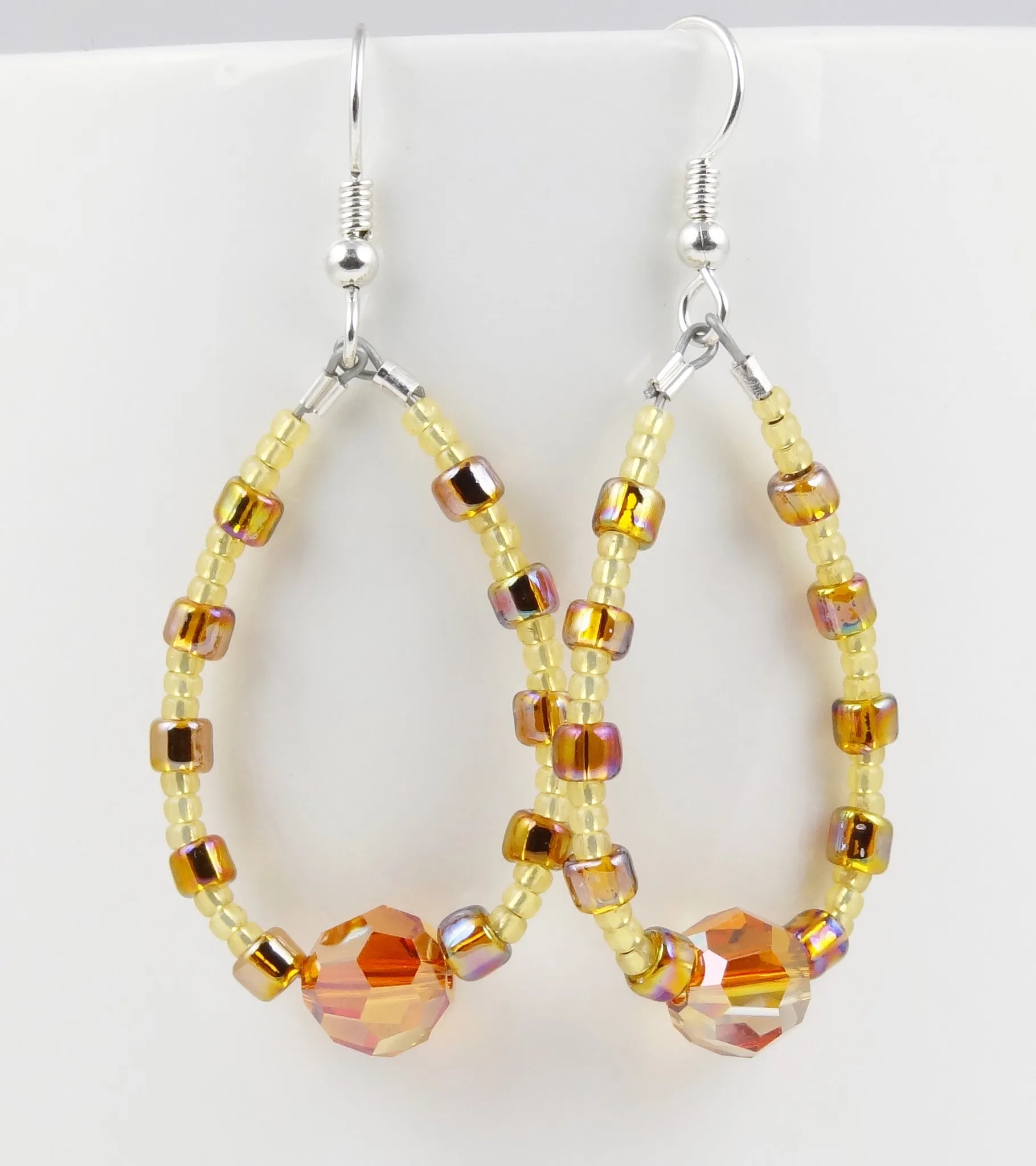 Swingy Loop Earrings - Gold & Copper