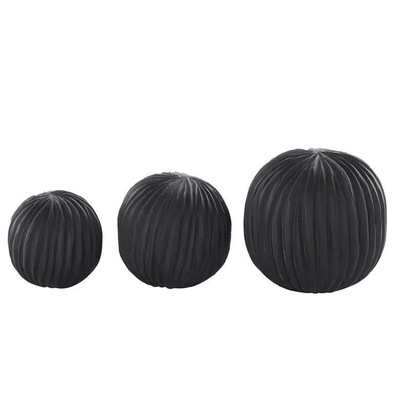 TEAK WD CARVED ORBS