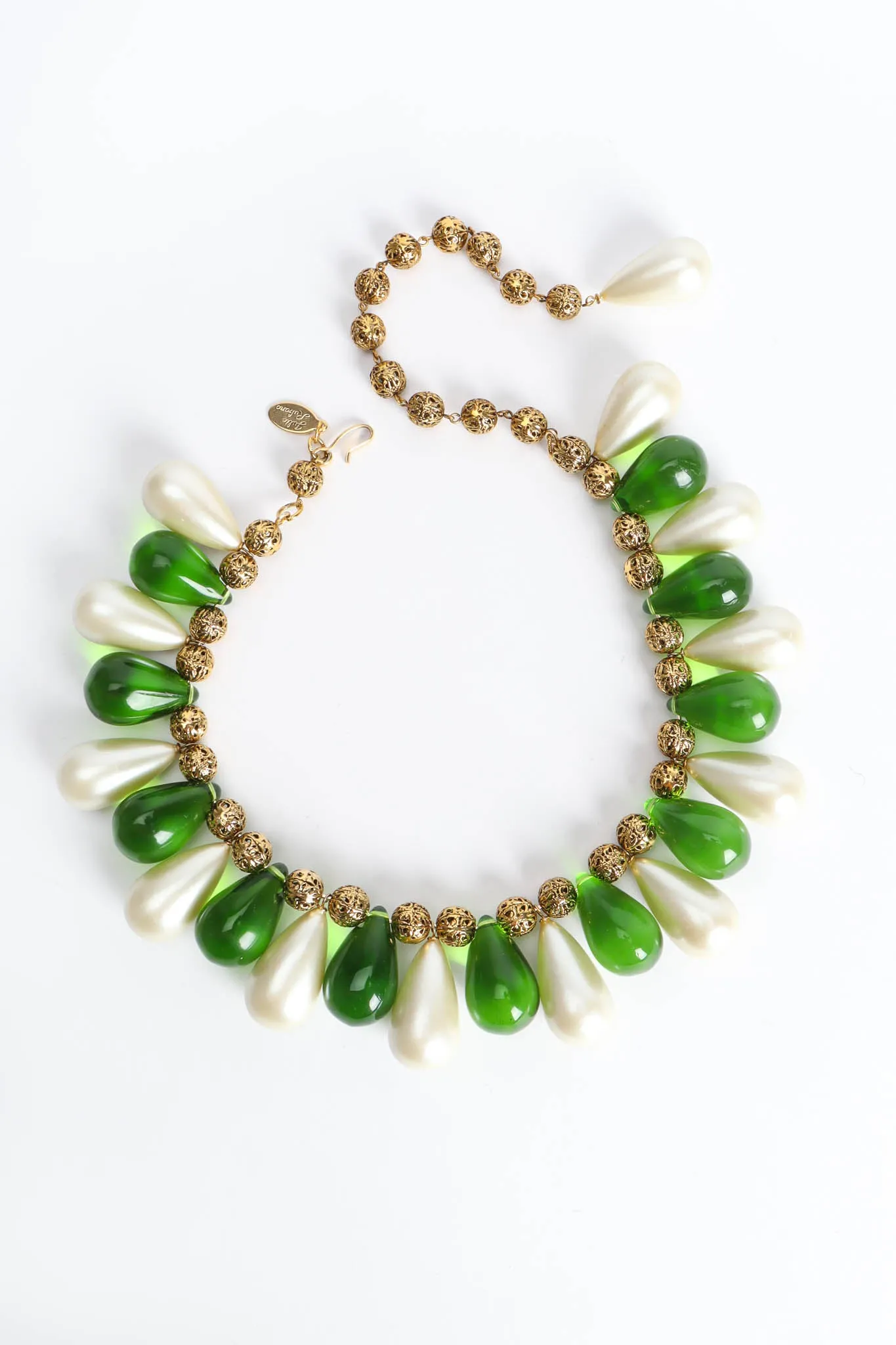Teardrop Filigree Orb Necklace
