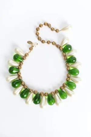 Teardrop Filigree Orb Necklace