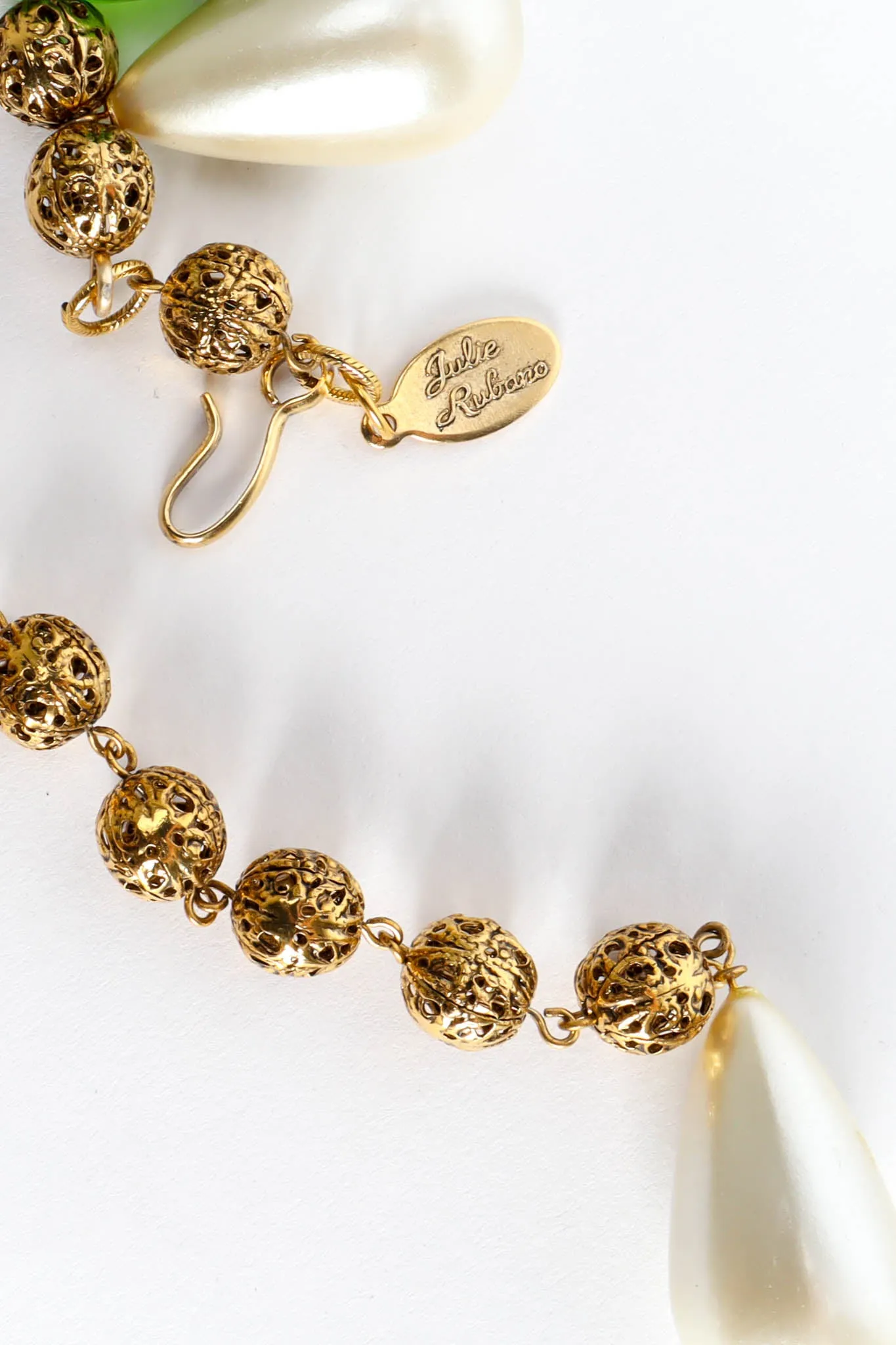 Teardrop Filigree Orb Necklace