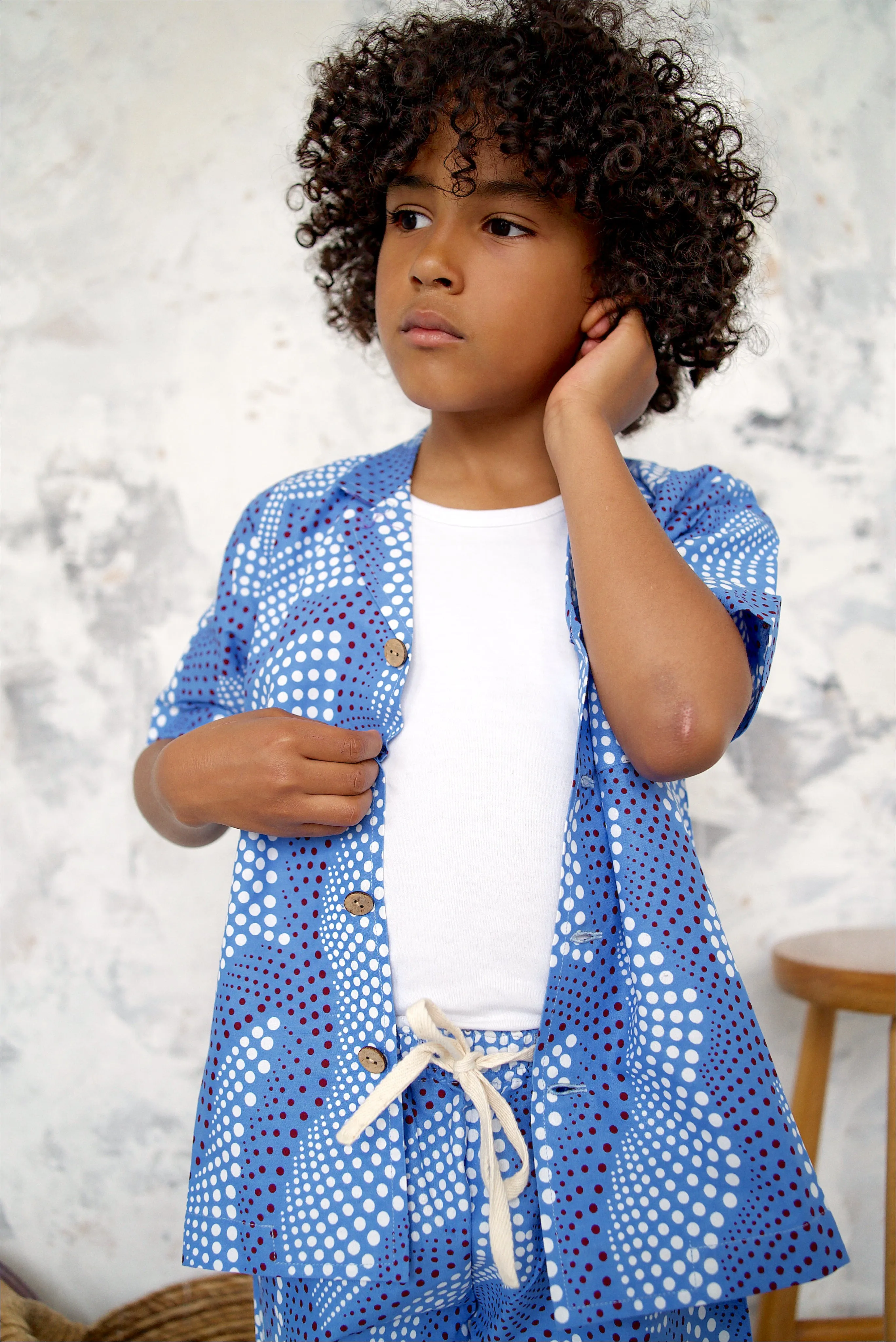 Temi Shorts | Blue Dot