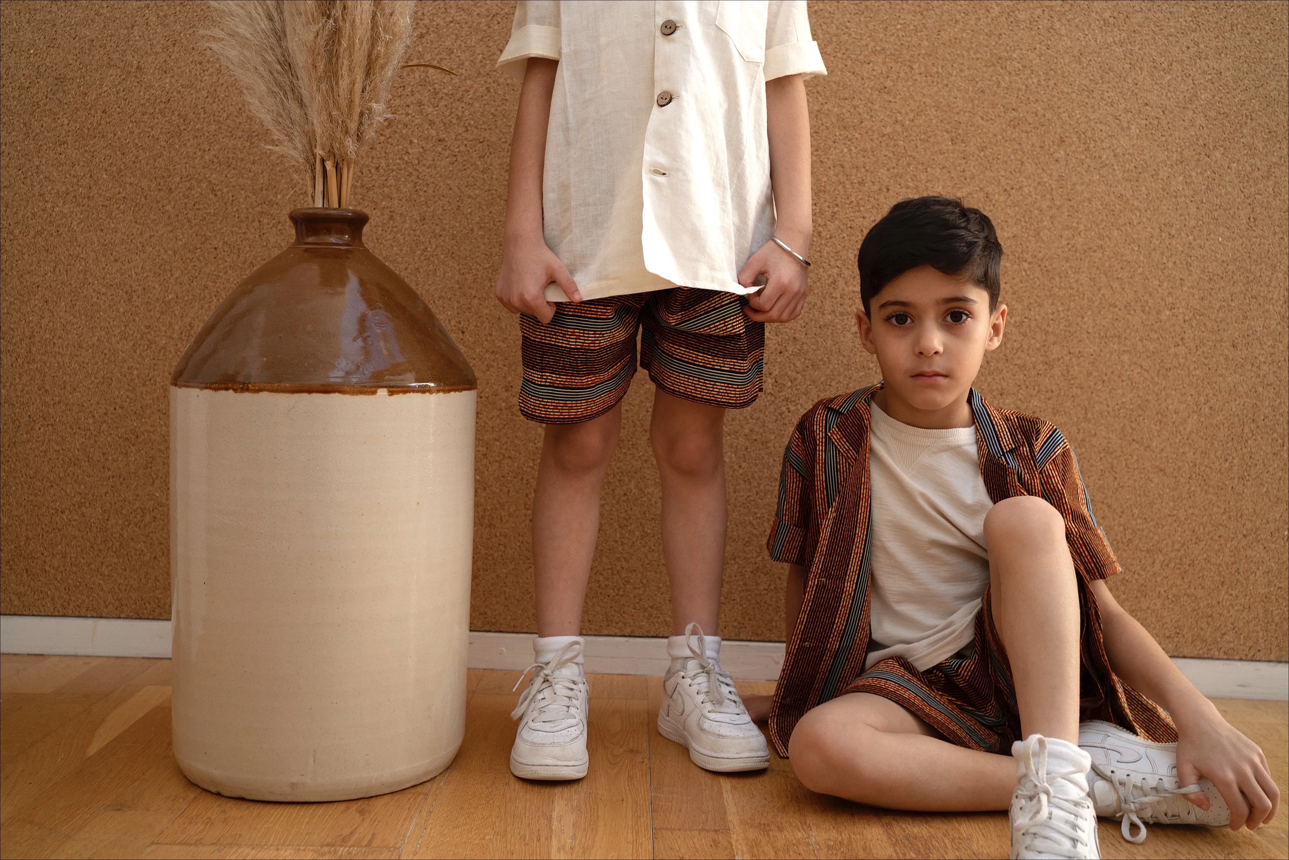 Temi Shorts | Golden Stripe