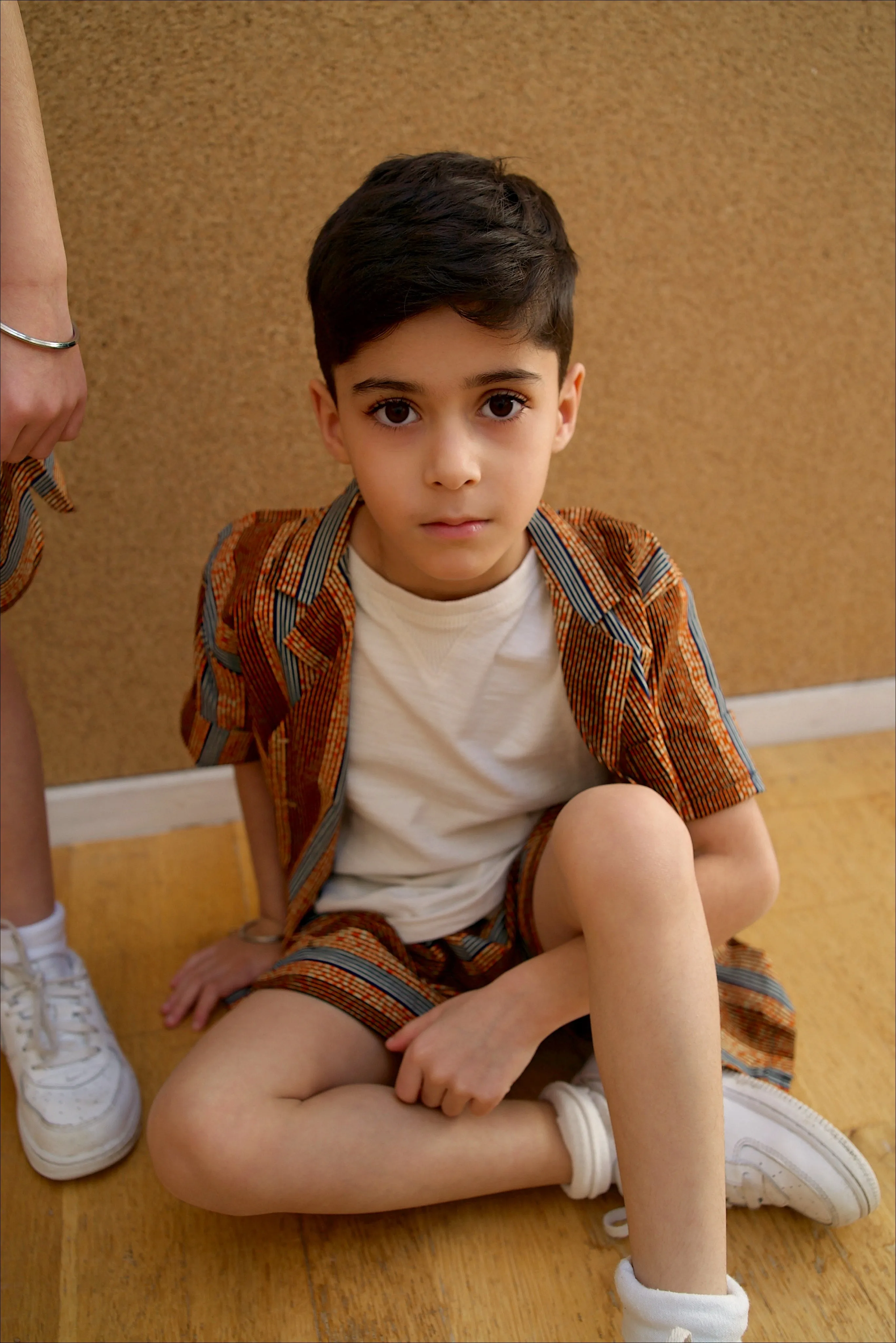 Temi Shorts | Golden Stripe