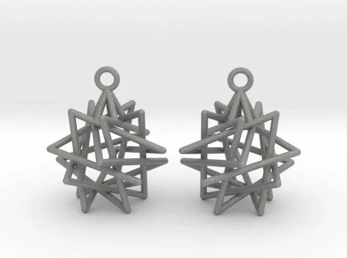Tetrahedron Compound Earrings (Nylon)