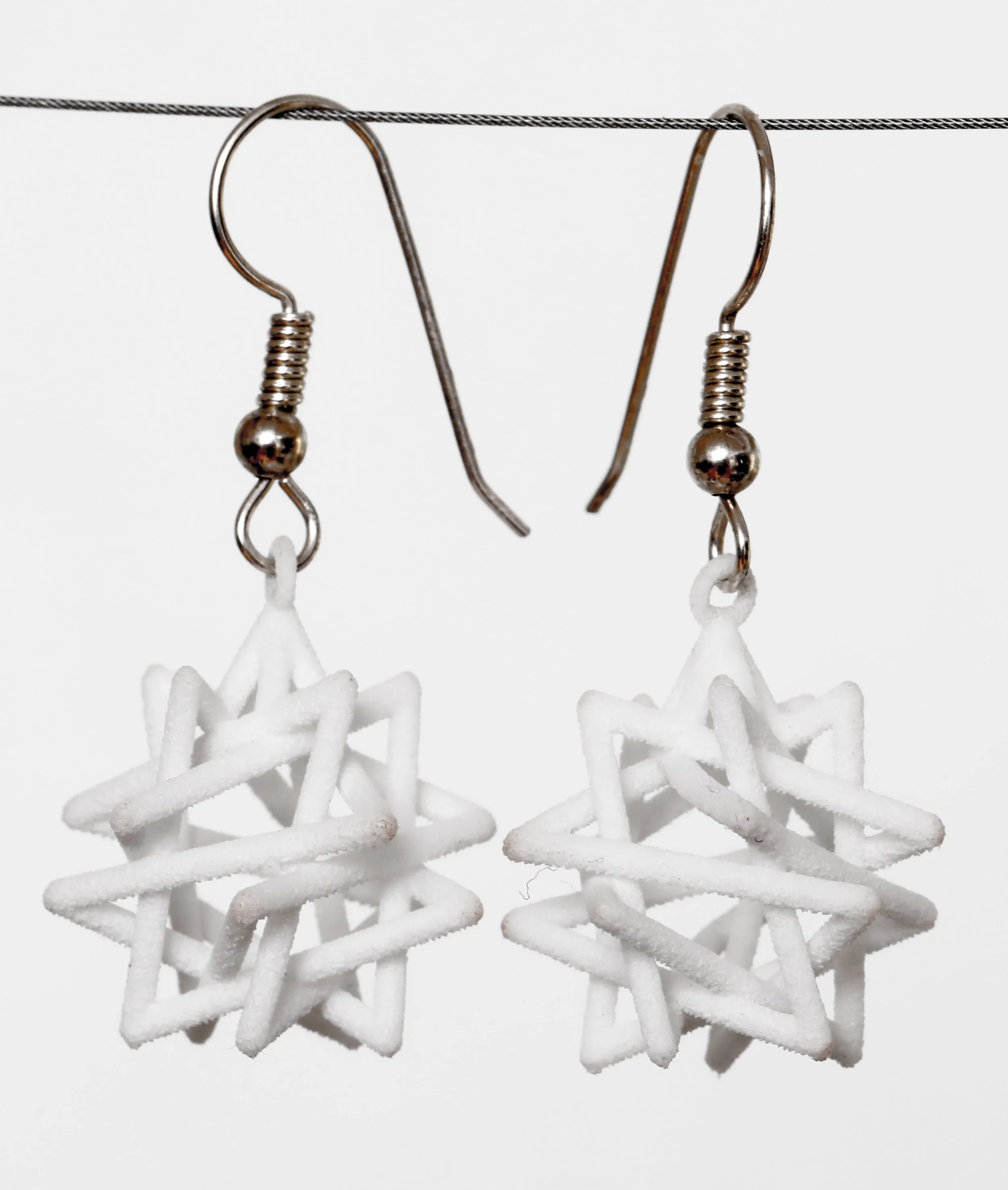 Tetrahedron Compound Earrings (Nylon)