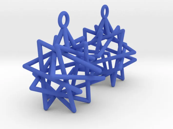 Tetrahedron Compound Earrings (Nylon)