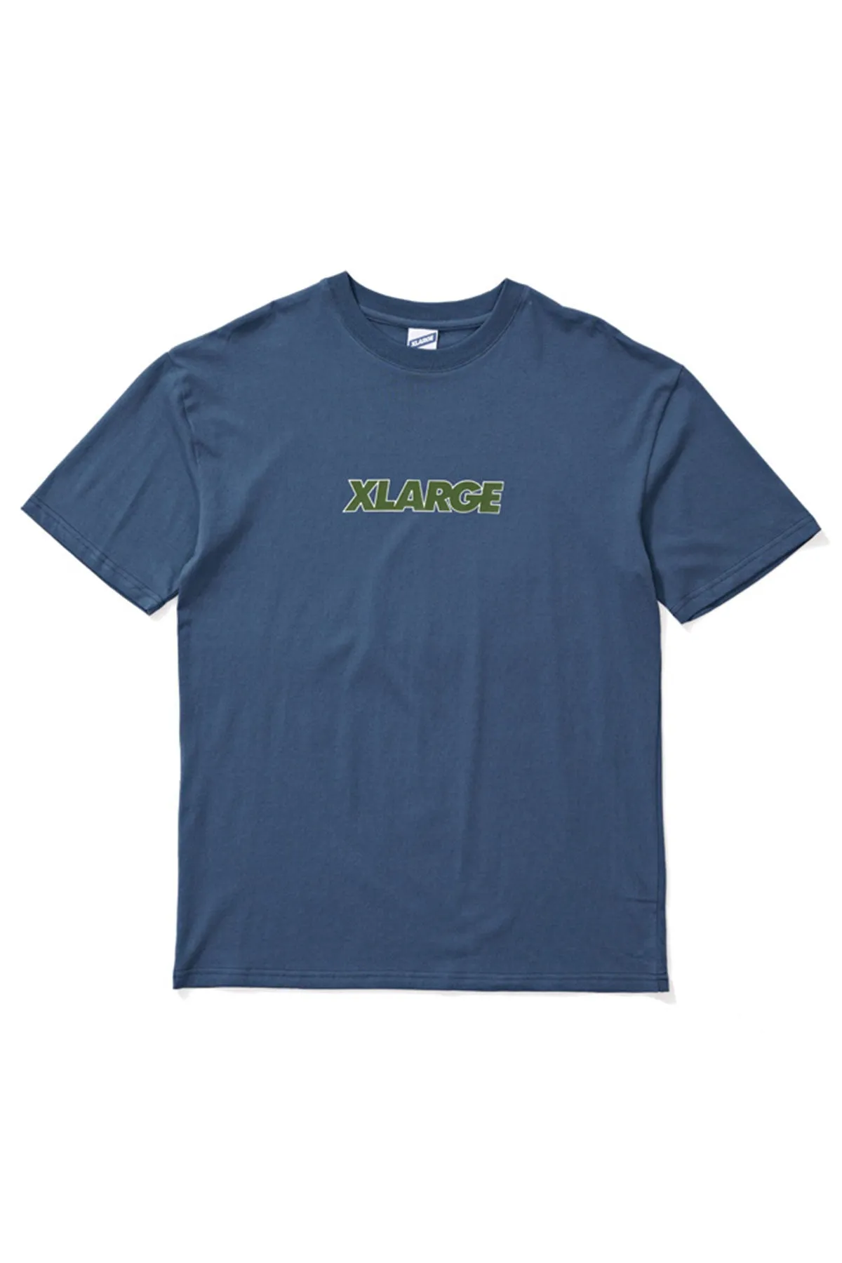Text Logo SS Tee - Navy/Green