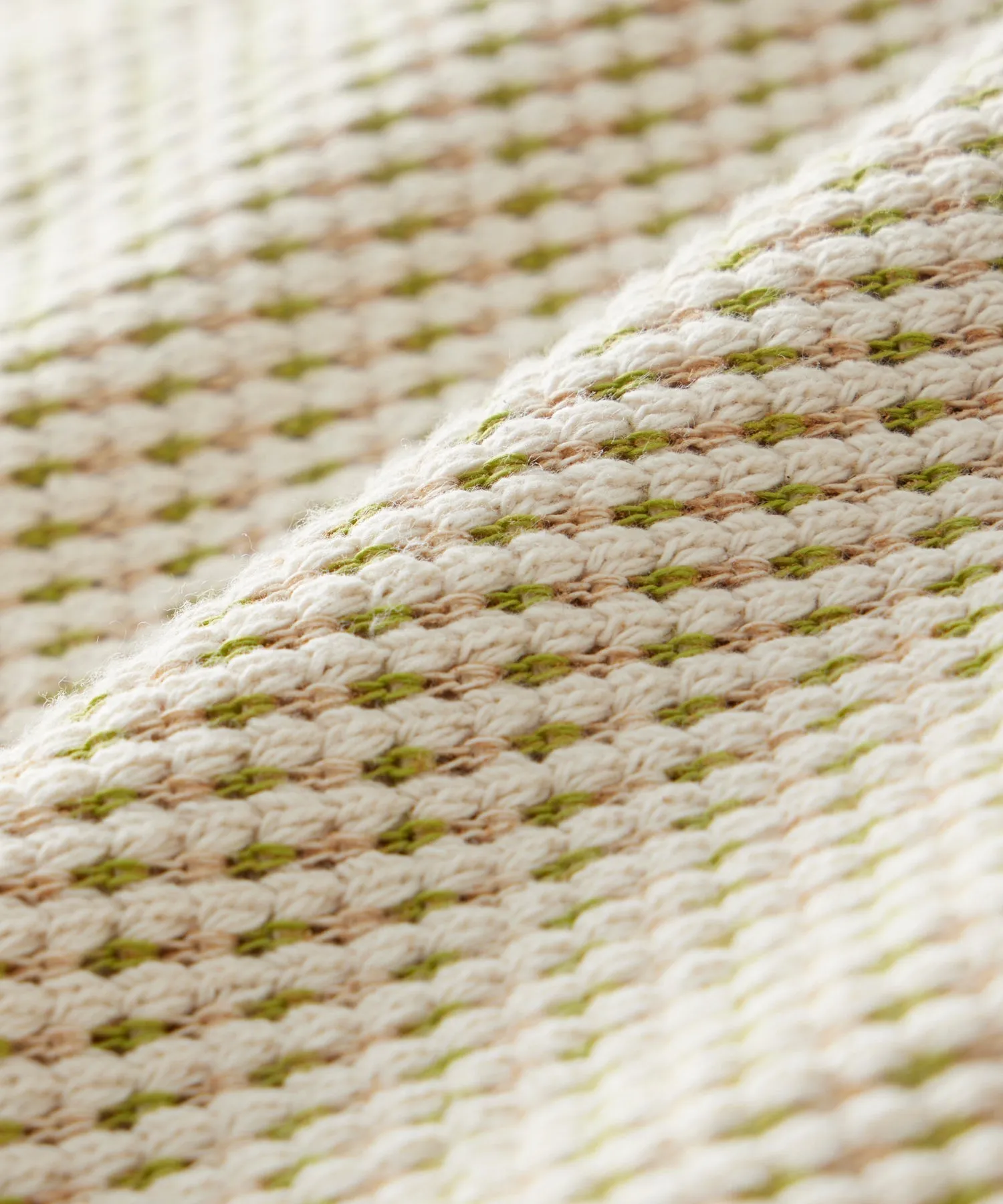 Textured Knit Cabana Polo in Coastal White