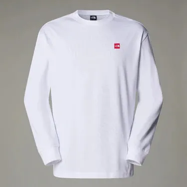 The North Face Men's Axy's Oversized Long Sleeve Tee White