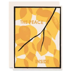 The Peace Inside Everyday Inspiration Card
