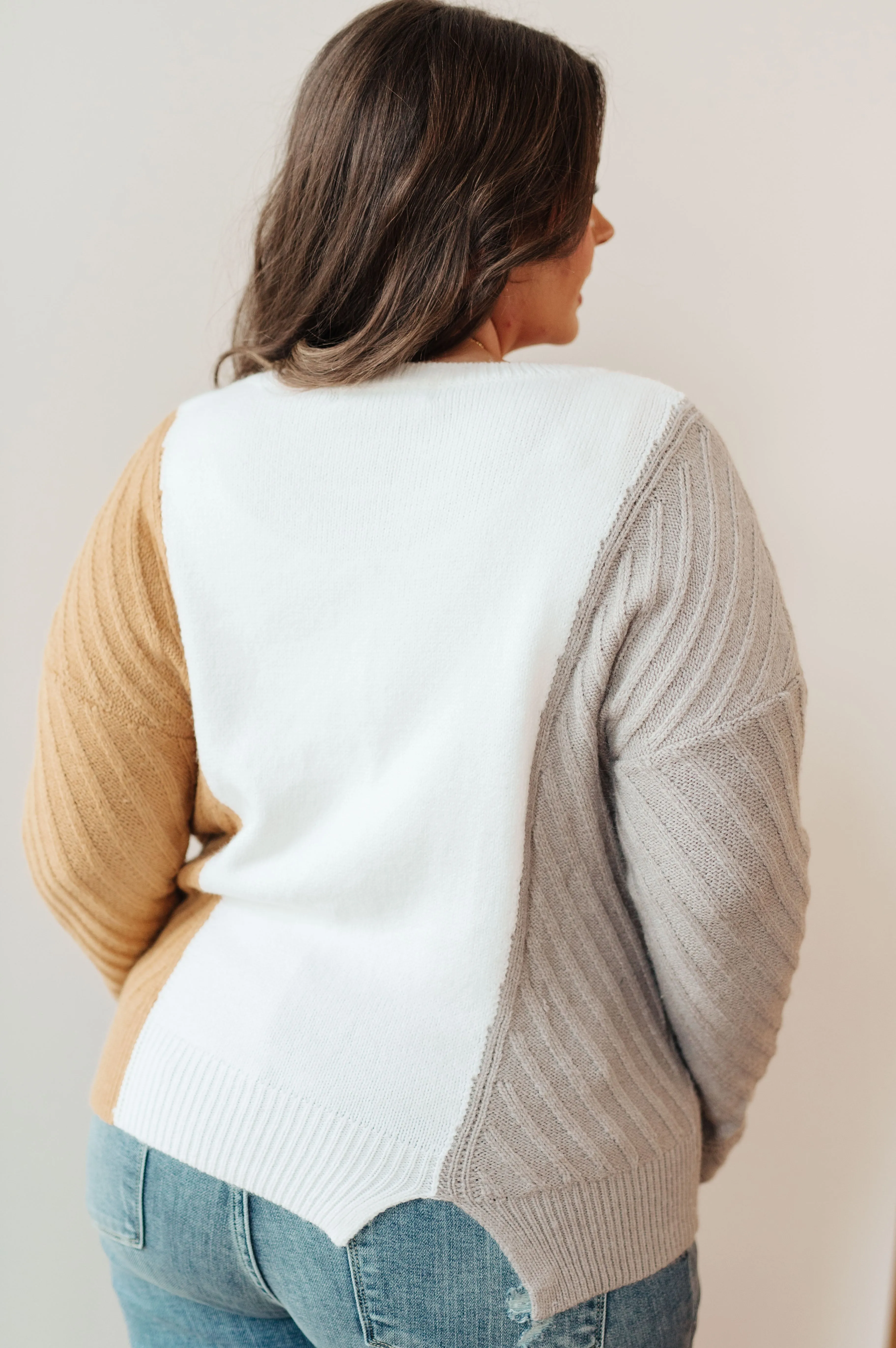 This and That Color Block Sweater