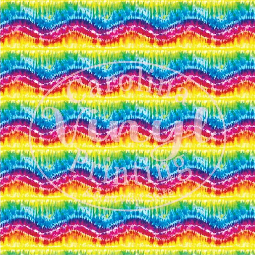 Tie Dye Stripes - Printed Vinyl