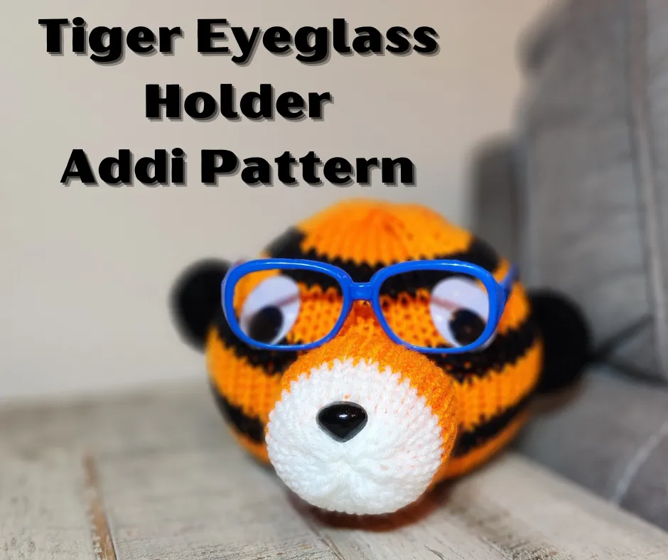 Tiger Eyeglass Holder Addi Pattern