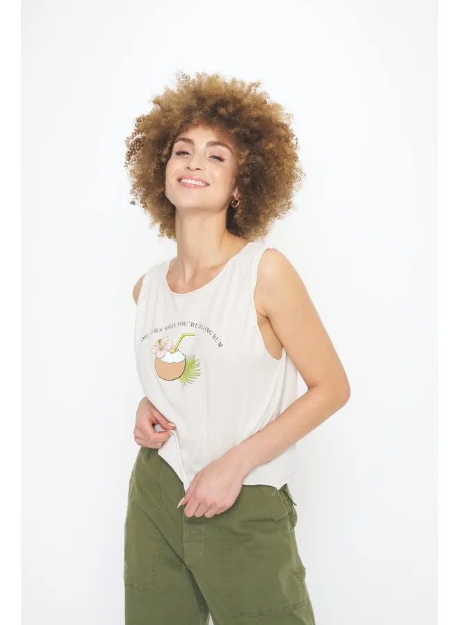 Time Flies Cropped Tank
