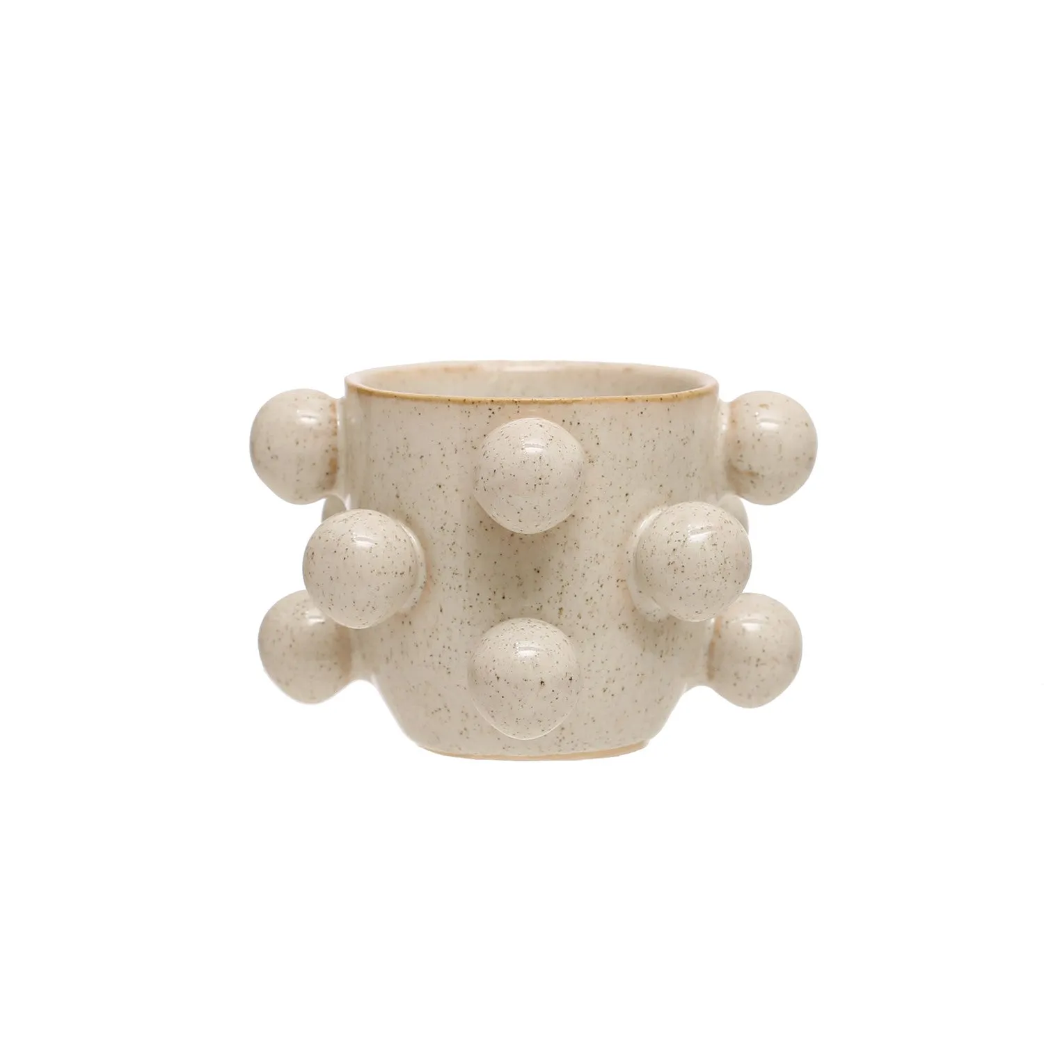 Tiny Speckled Orb Planter