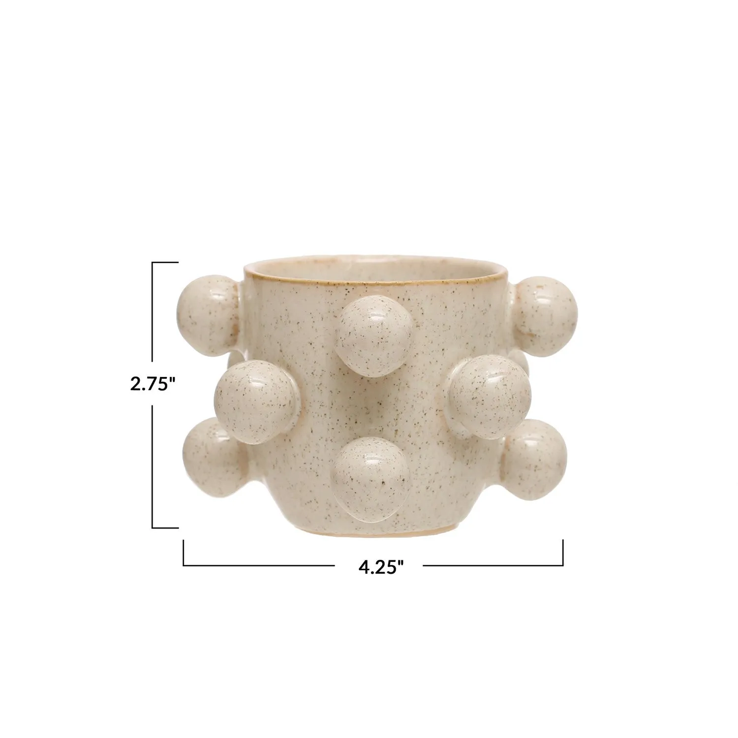 Tiny Speckled Orb Planter