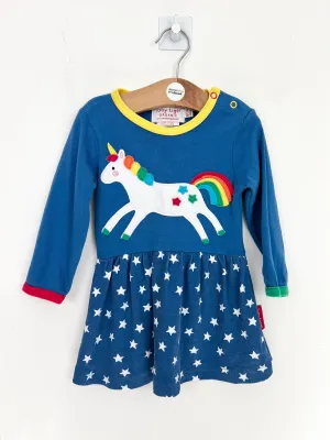 Toby Tiger Unicorn dress 6-12m