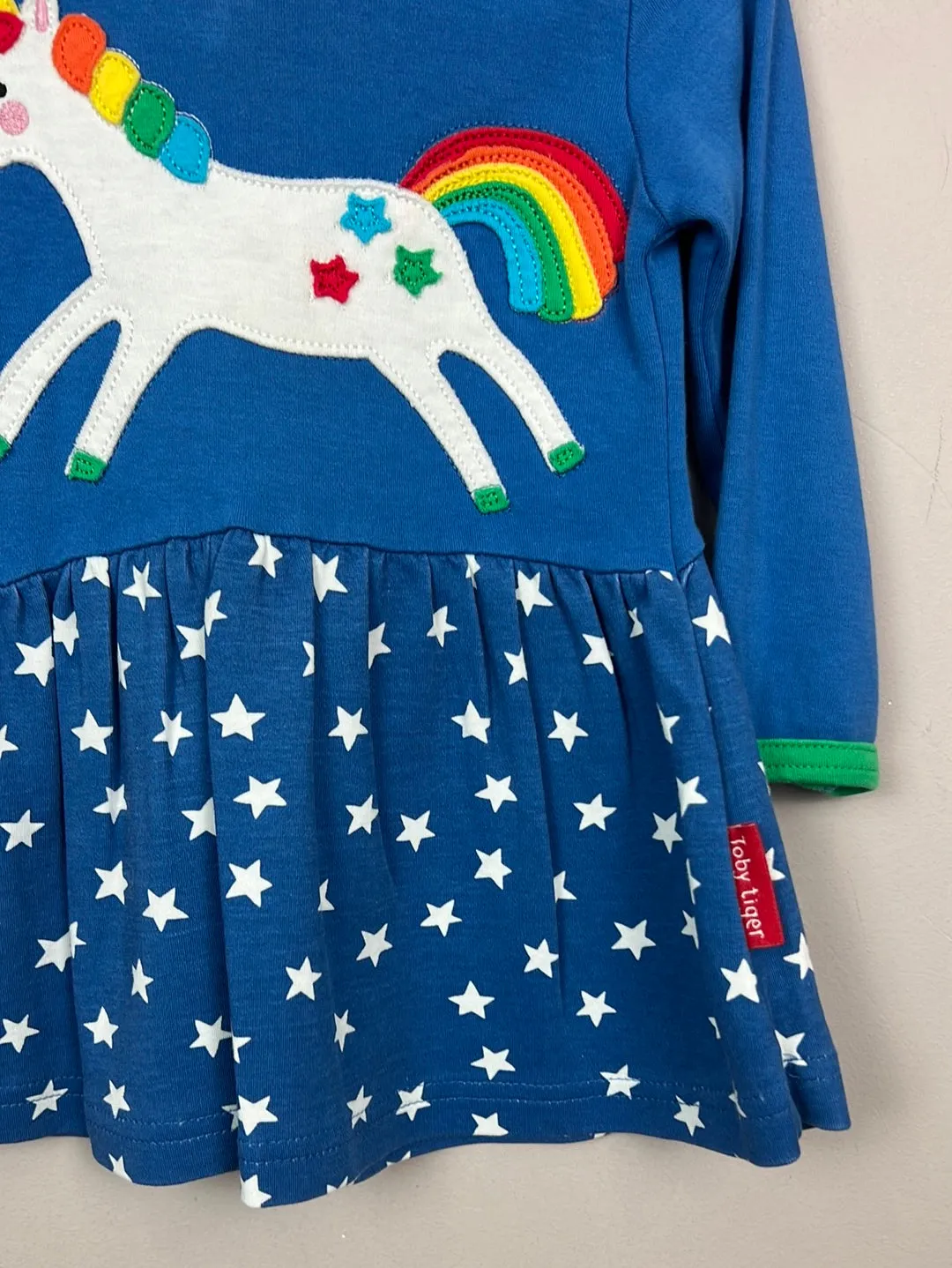 Toby Tiger Unicorn dress 6-12m