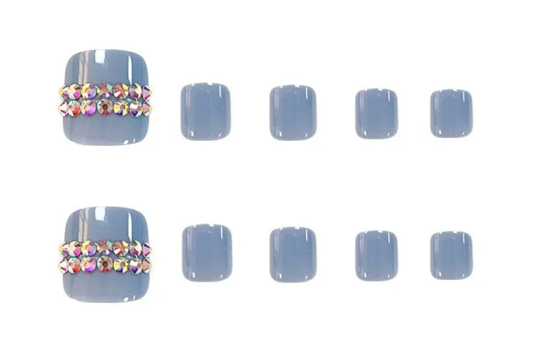Toe Nails Aquamarine
